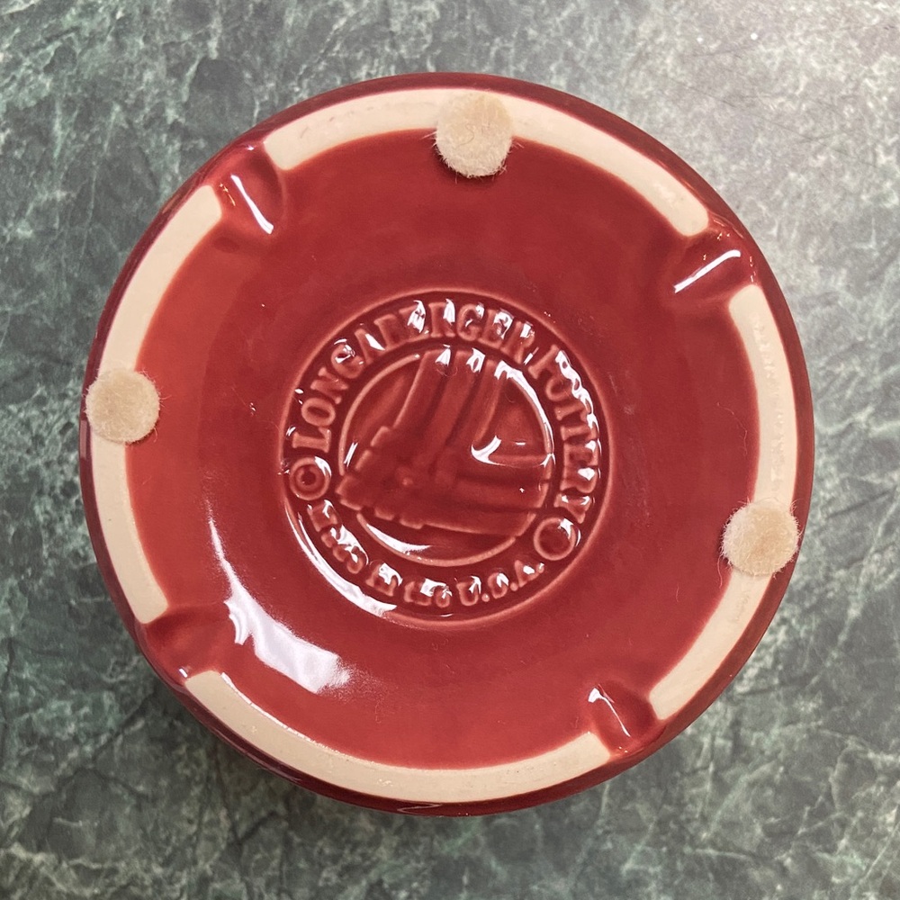 Longaberger Woven Traditions 5” Red Pottery